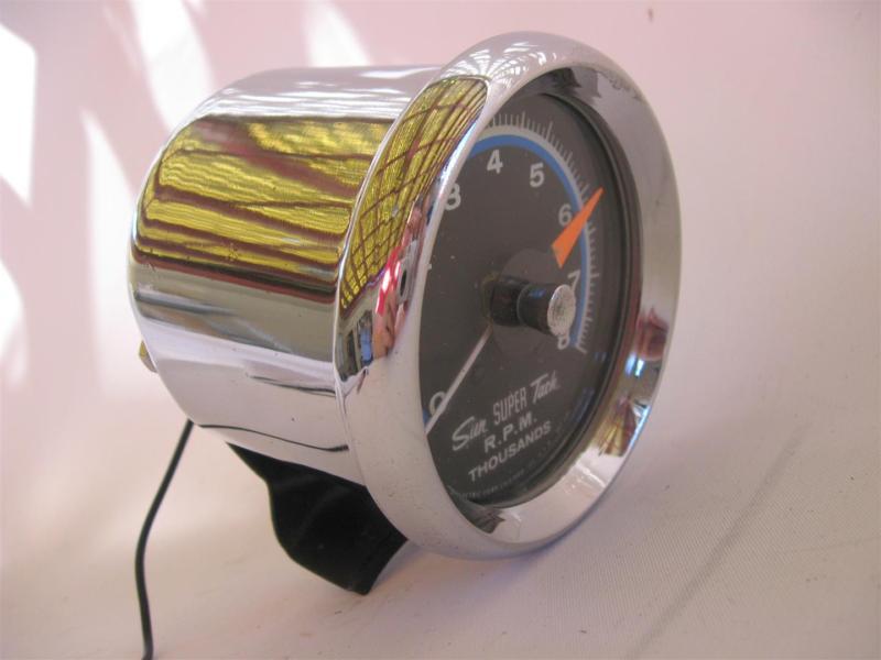 Vintage Super Tach With Cup SST-802 8,000 RPM 8 Cyl 12 Volt No Sender Required , US $159.99, image 3