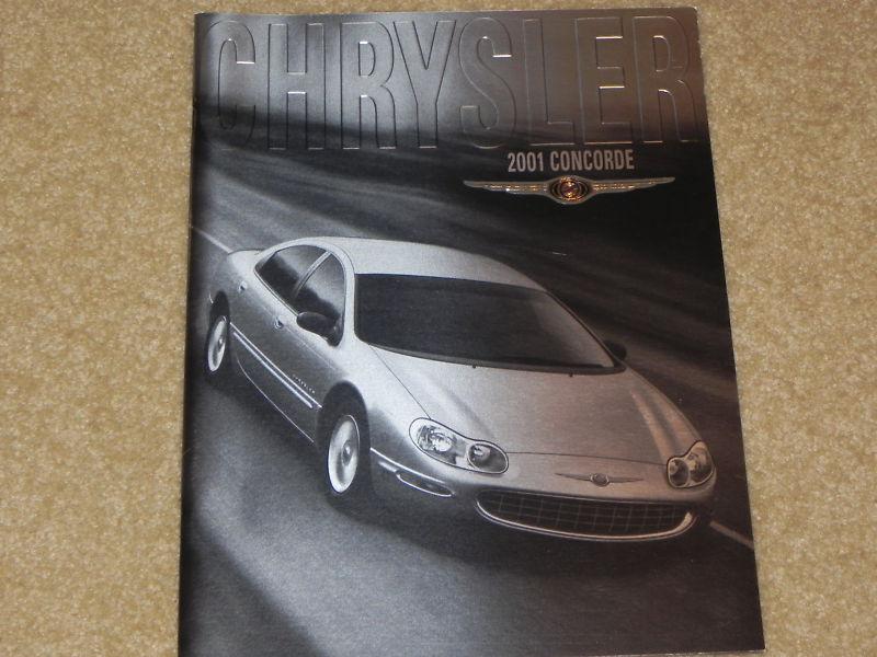 2001 chrysler concorde nos dealer sales brochure from my dealership. old stk 