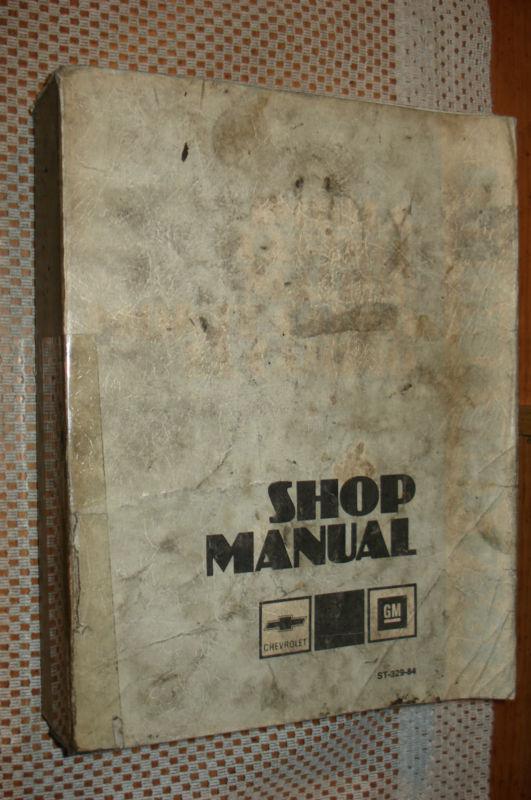 1984 chevy shop manual service book monte carlo impala el camino ss repair
