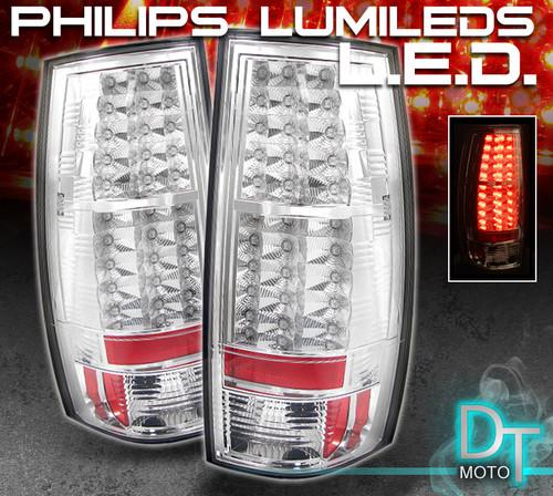 07-13 suburban tahoe yukon philips-led perform clear tail lights lamp left+right