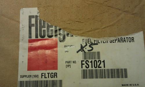 Fleetguard fuel filters.