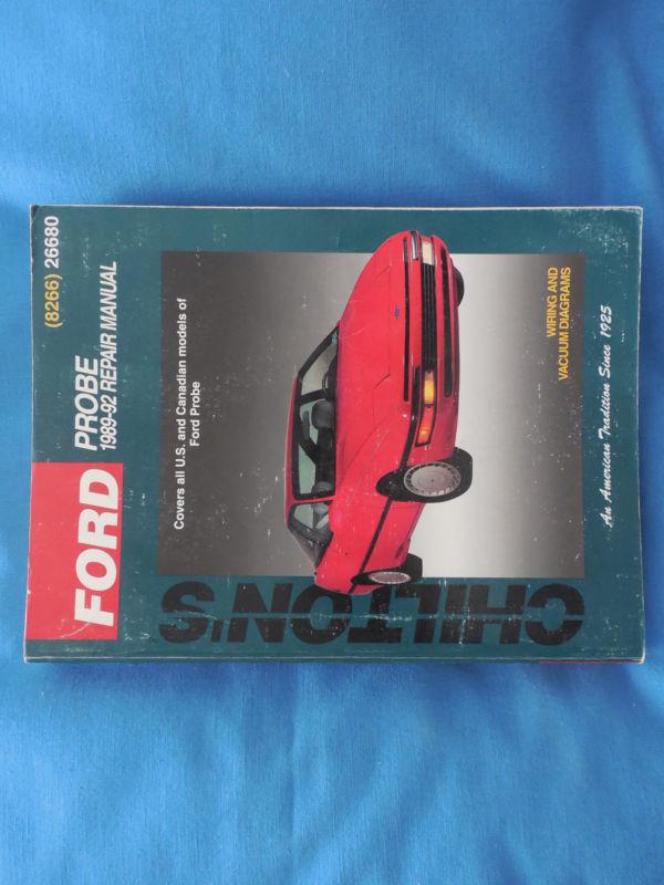 Chilton repair manual, ford probe, 1989-1992. all models