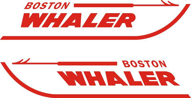 Boston whaler 14" decal stickers graphic small logo decal flats boat