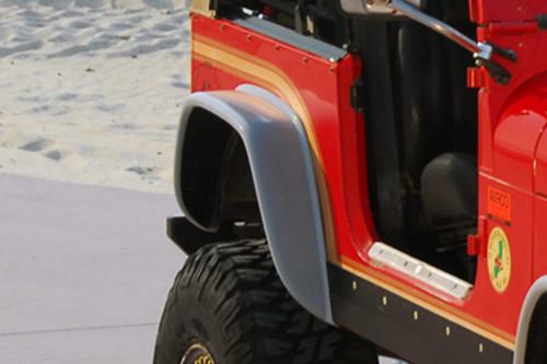 76-80 jeep cj rear, right fender extension traditional 1 pc suv