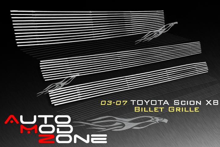 03-07 toyota scion xb billet grille grill insert 3pc combo