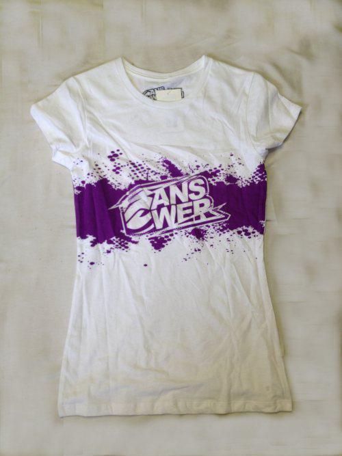 New answer womens tee shirt color white size/sz medium/md paint roller 014205