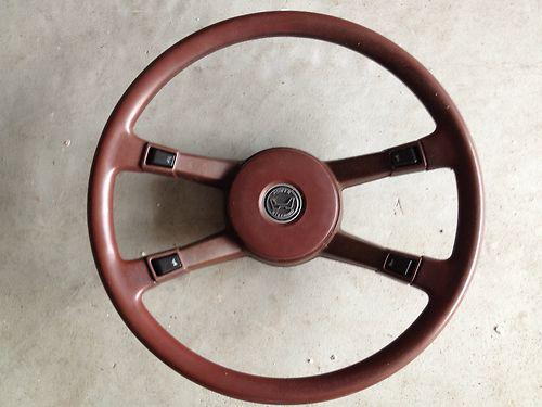 Honda steering wheel with horn button factory oem burgandy good shape for age nr