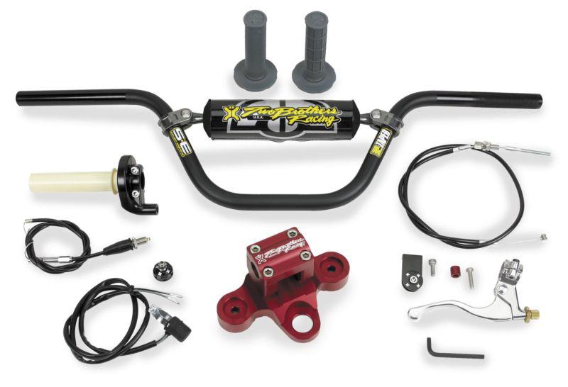 2 brothers exhaust pro bar and triple clamp kit - red 010-6-01pr