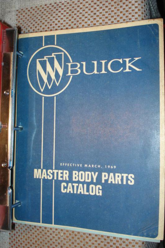 1940-1969 buick parts book rare gm catalog skylark + body numbers text only list