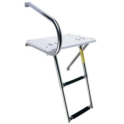 Platform w/telescoping ladder   outboard transom garelick