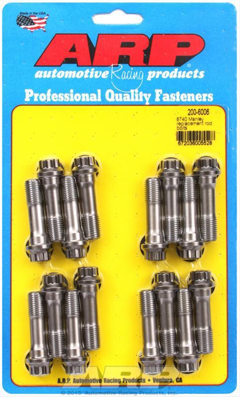 Arp connecting rod bolts pro series 8740 chromoly steel manley replacementof16