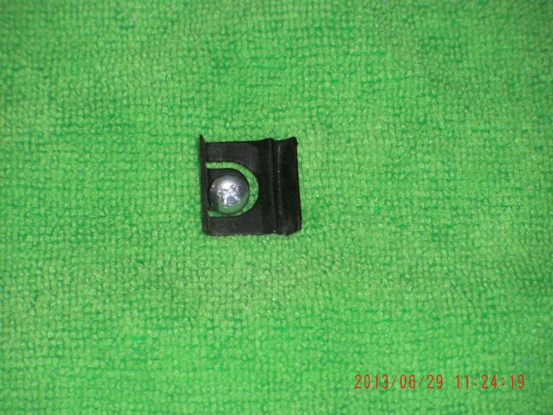 65 mustang windshield molding retainer clip & screw  (3)    new    (item #2)