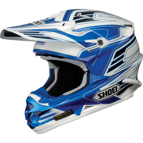 Blue/white xxl shoei vfx-w werx helmet 2013 model