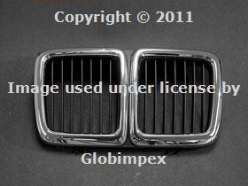 Bmw e32 735i 735il grille front center new + 1 year warranty
