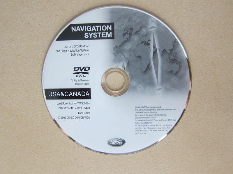 Genuine 2006 land rover lr3 lr 3 se hse navigation dvd map disc u.s canada
