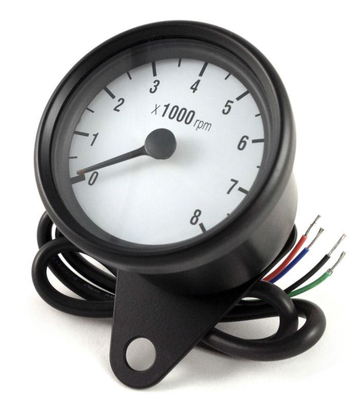 Black tachometer for all dual fire ignitions mini motorcycle tach universal fit