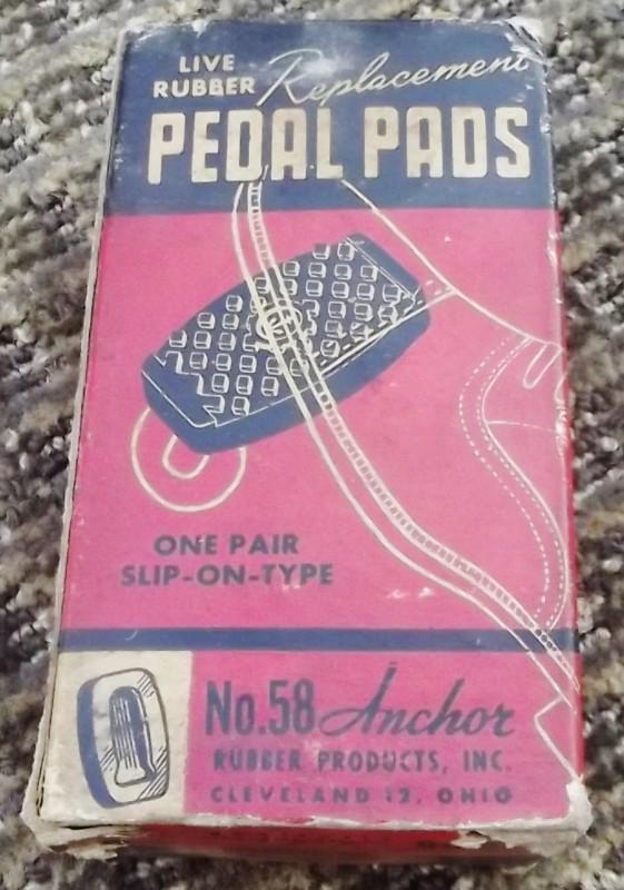 Brake@clutch pedal pads for 1925-37 autos-ford, chevy etc