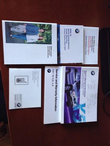 2001 and 2002 bmw x5 owner's manual 7 piece set- includes cd 