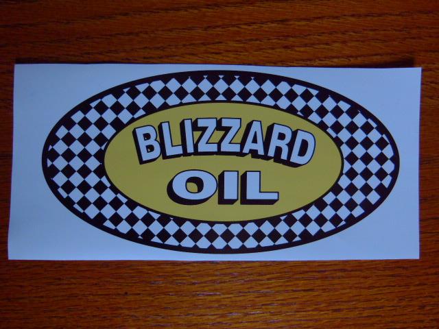 Vintage reproduction ski doo blizzard oil  snowmobile decal