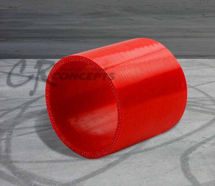 3.5"3-ply straight turbo/intake/exhaust silicone coupler reducer hose/pipe red