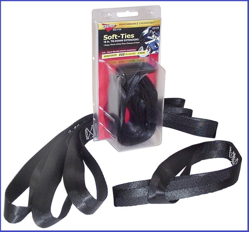 Keeper 5729 16" soft tie extension tie-down, 800 lbs. wll 4 pk. high quality new