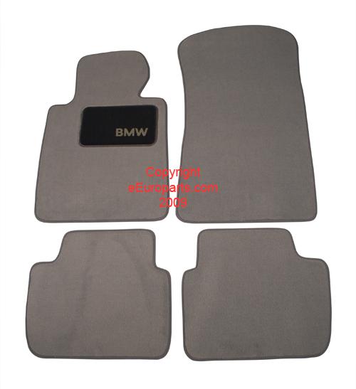 New genuine bmw floor mat set (gray) 82111470423