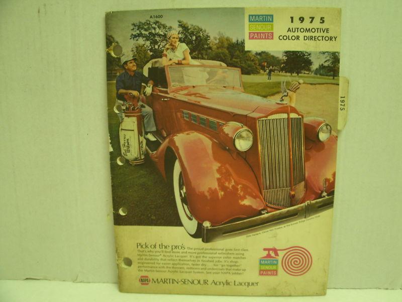 1975 napa martin senour automotive color directory