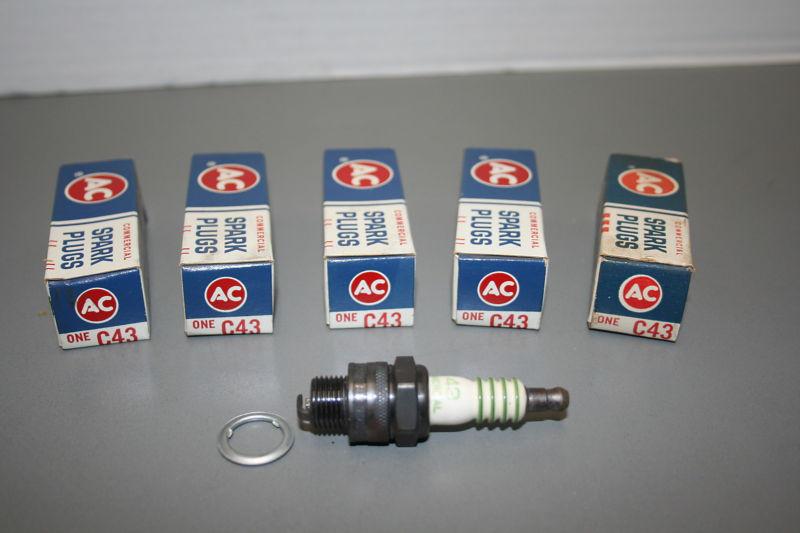 Vintage c43 ac spark plugs lot of 5