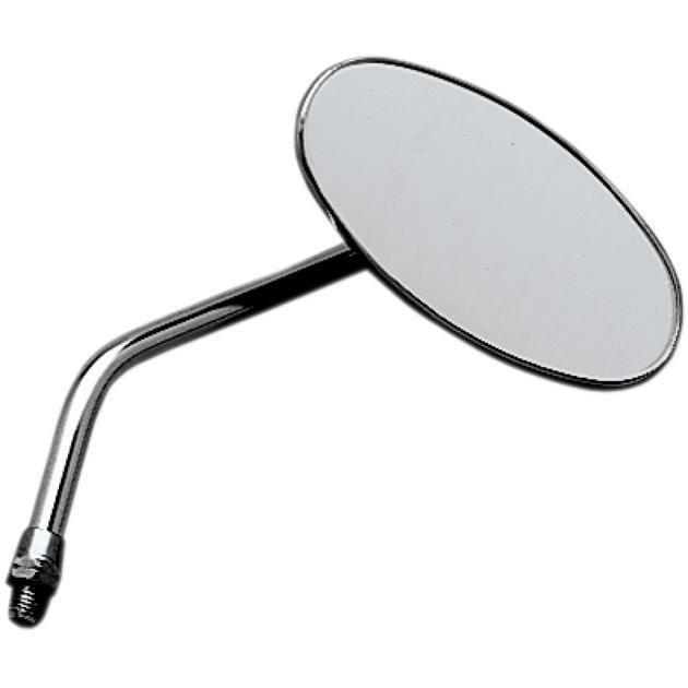 Emgo chopper mirror oval right 10mm steel chrome universal