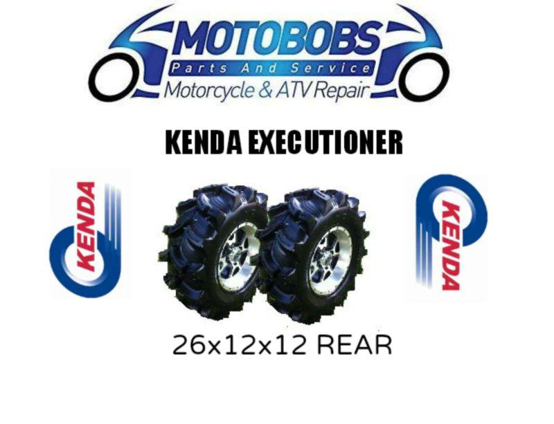 Pair of kenda executioner k538 atv tires (2) 26x12x12