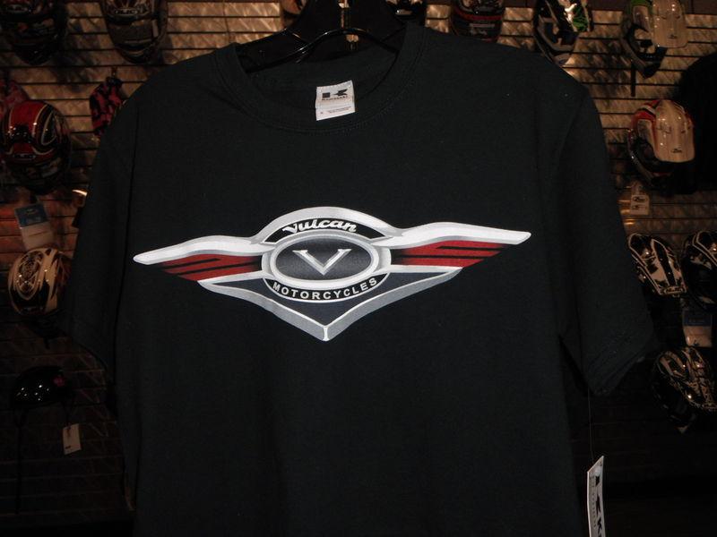 Kawasaki black short sleeve vulcan screenprinted tee shirt size small