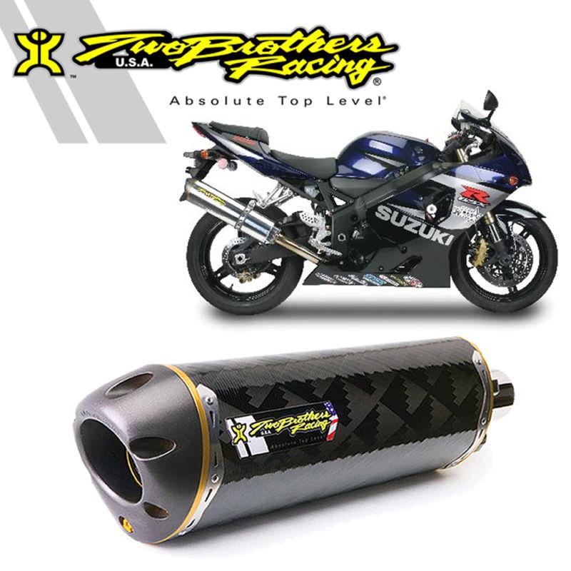 Two brothers m-2 carbon fiber flange-on exhaust 2000-2005 suzuki gsx-r750