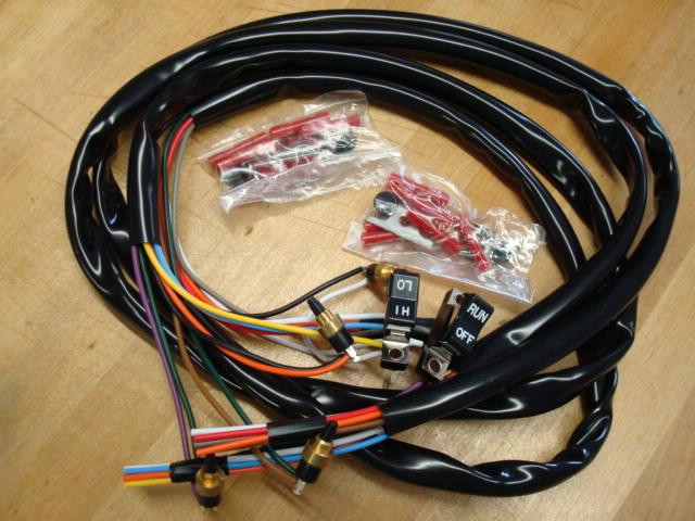 73-81 wire harness  black switches big twin & sportster