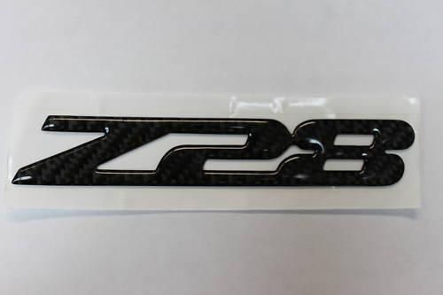 93-02 camaro black carbon fiber z28 fender emblem new