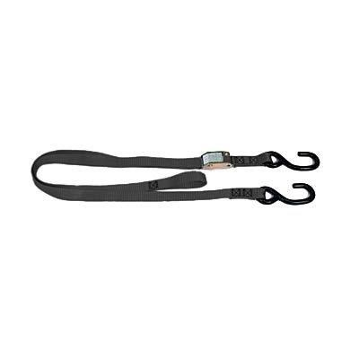 Mac's custom tie-downs tie down s-hook cambuckle black 6' l 1"w 1200 lb. strap