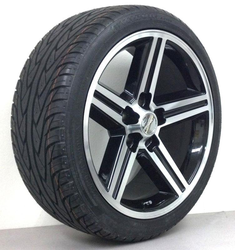 20" iroc wheels machine black on 245/35r20 tires chevy early gm car 5x4.75 
