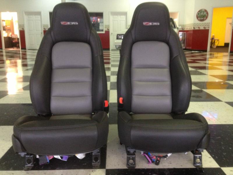 2012 corvette c6 seats set oem leather ls2 ls3 sport 05 06 08 09 10 11 12