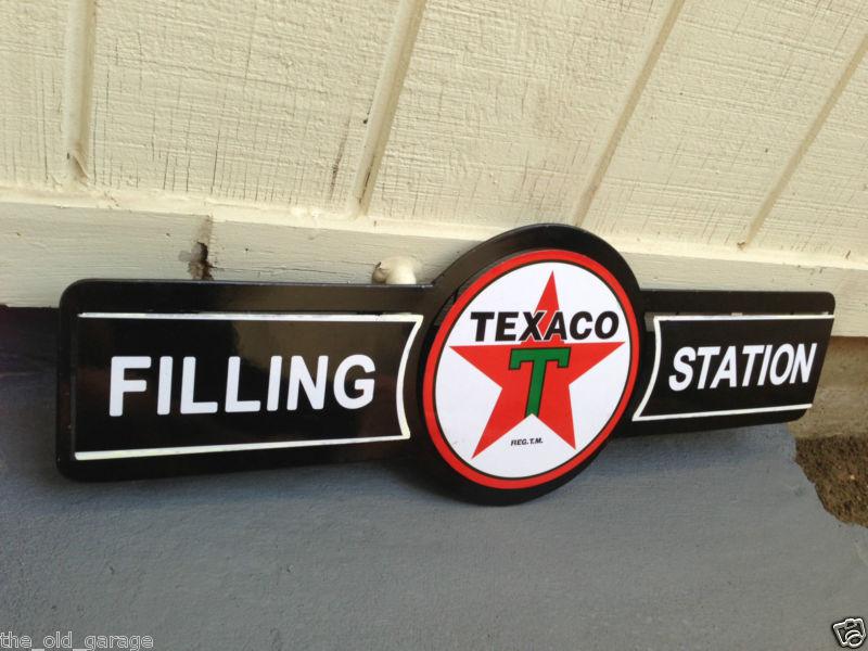Texaco filling station metal sign gas oil gas pump station 3d sign sinclair