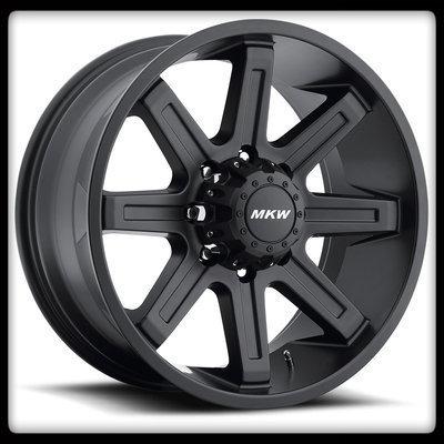 18" mkw off-road m88 black rims & toyo lt275-65-18 open country at wheels tires