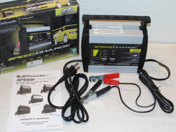 Lawn mower battery charger schumacker sc-600a car auto 6volt and 12volt