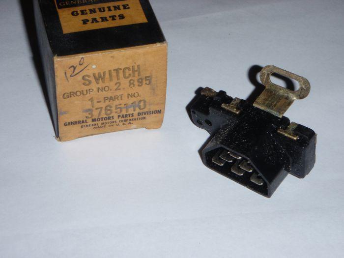 Nos gm turn signal switch 1959-1962 chevy impala bel air biscayne 3765110