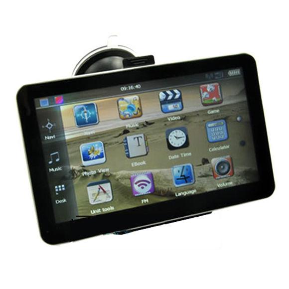 7" hd touch screen car gps navigation sat navigator 128mb/4gb bundle h