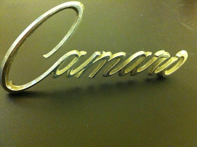 1968 1969 chevy camaro script emblem (original)