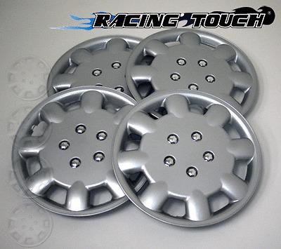 Wheel cover replacement hubcaps 15" inch metallic silver hub cap 4pcs set #326