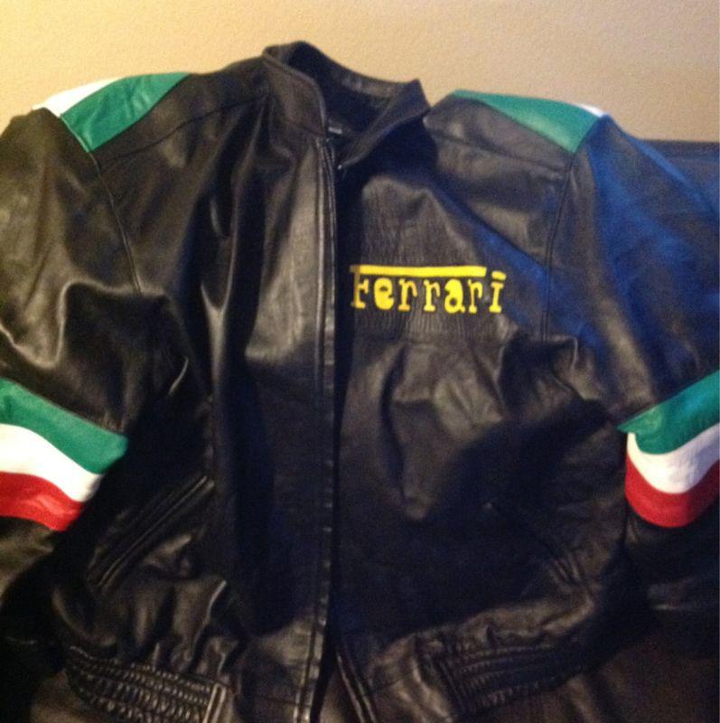 Moda scapa ferrari italian leather jacket medium free shipping to europe and us