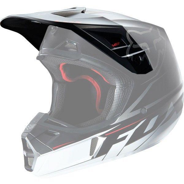 Fox racing v2 2013 helmet visors matte black no size