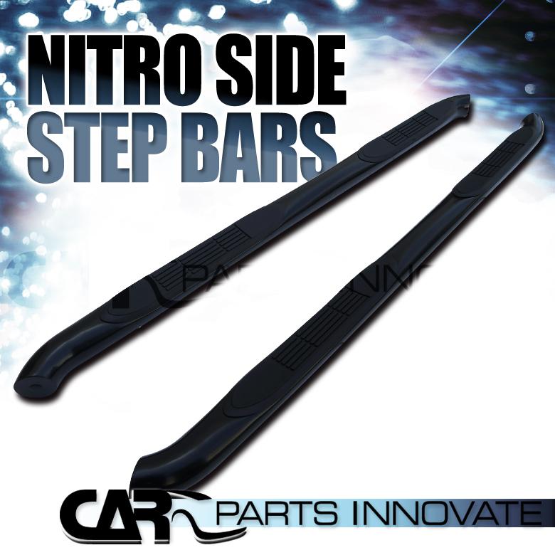 2007-2012 dodge nitro 3" black stainless steel side step nerf bars