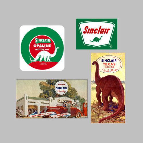 4 sinclair decal stickers logo map ad
