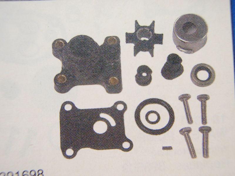 Water pump kit 18-3327 fits johnson evinrude outboard replaces 391698 omc motor