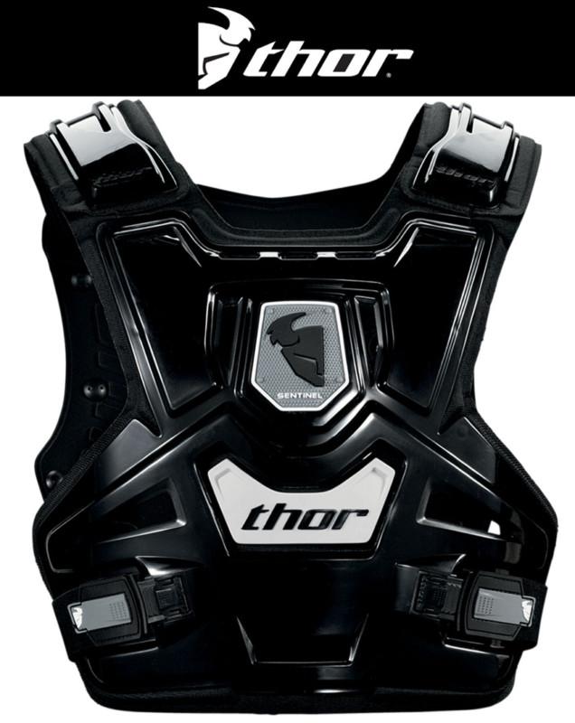 Thor youth black sentinel dirt bike roost guard chest protector mx atv 2014